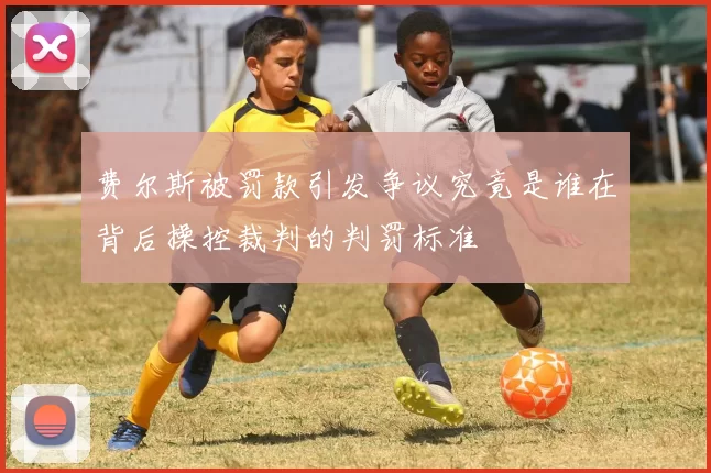 费尔斯被罚款引发争议究竟是谁在背后操控裁判的判罚标准